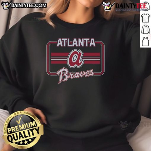 Official Atlanta Braves Fanfare Sweatshirt featuring team logo and vibrant colors, perfect for fans and game days.