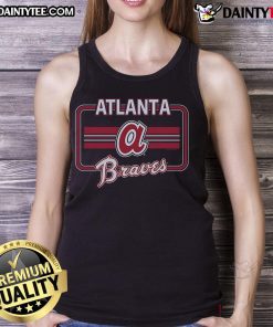 Official Atlanta Braves Fanfare Tank Top featuring team colors and logo, perfect for game day and summer wear.