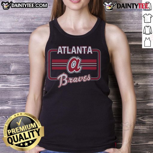 Official Atlanta Braves Fanfare Tank Top featuring team colors and logo, perfect for game day and summer wear.