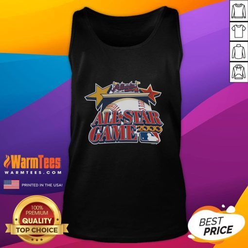 Official Atlanta Braves Homage All-Star Game 2000 tank top featuring team colors and iconic logo, perfect for fans.