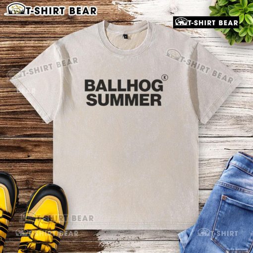 Official Ballhog Summer Washed T-Shirt in light blue, perfect for casual summer wear and stylish outdoor activities.