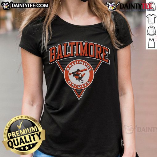 Official Baltimore Orioles Change Up Ladies Tee featuring team logo and stylish design for female fans.