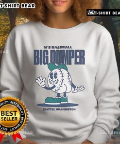 Official Big Dumper MS Baseball Summer Cartoon Sweatshirt featuring a colorful baseball design for fans and casual wear.