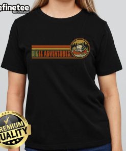 Official Bigle Adventures Ladies Tee featuring a stylish design perfect for outdoor enthusiasts and adventure lovers.