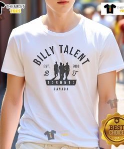 Alt Text: Official Billy Talent Silhouette T-Shirt from Toronto, Canada, Est 2003 - Stylish band merchandise for fans.