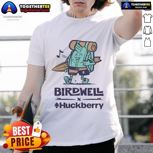 Alt Text: Official Birdwell Beach Britches and Huckberry 2025 Tour T-Shirt featuring a stylish design and vibrant colors.