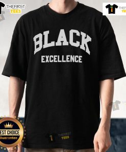 Official Black Excellence T-Shirt featuring a bold design celebrating Black culture and achievement in stylish black fabric.