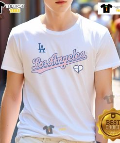 Official Blackpink LA Dodgers T-Shirt featuring stylish design, perfect for fans of the band and baseball enthusiasts.