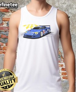 Official Blue Corsa Tank Top featuring a sleek design, perfect for casual wear and summer outfits.