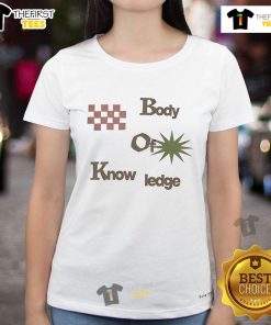 Official Body of Knowledge Ladies Tee featuring stylish design, perfect for casual wear and showcasing knowledge pride.