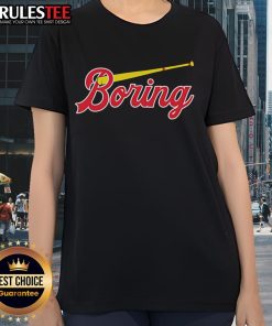 Official Boring Chicago Cubs Ladies Tee featuring team logo and comfortable fit for female fans.