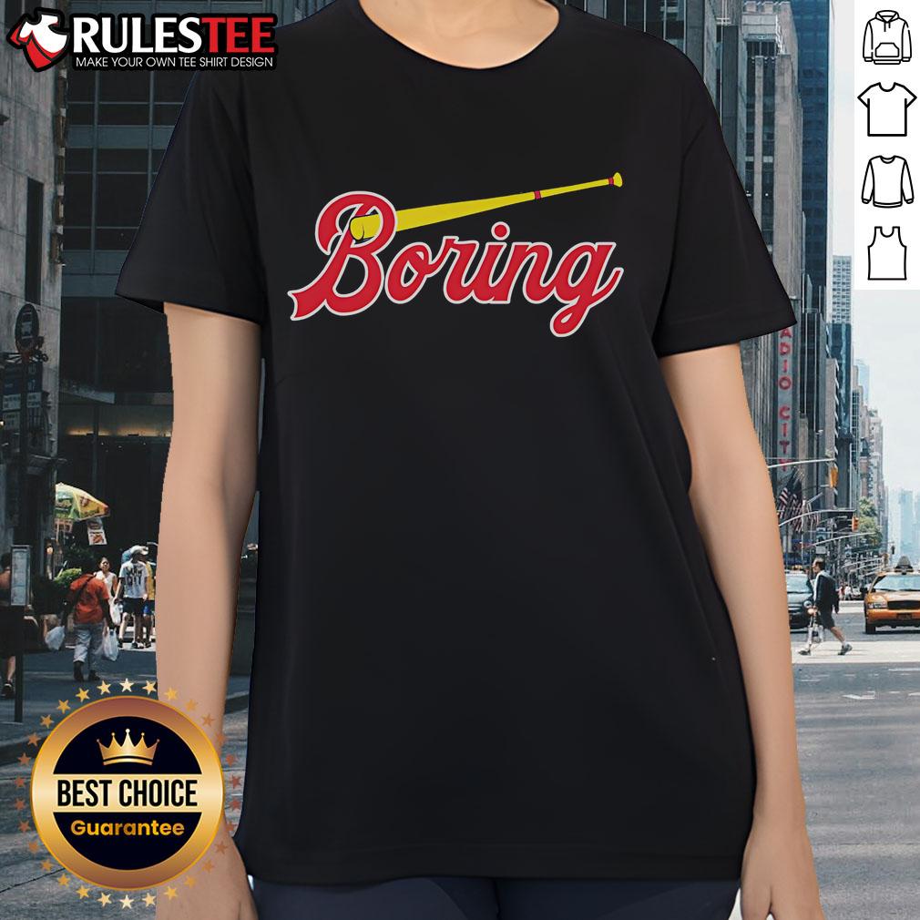Official Boring Chicago Cubs Ladies Tee Official Boring Chicago Cubs Ladies Tee featuring team logo and comfortable fit for female fans.