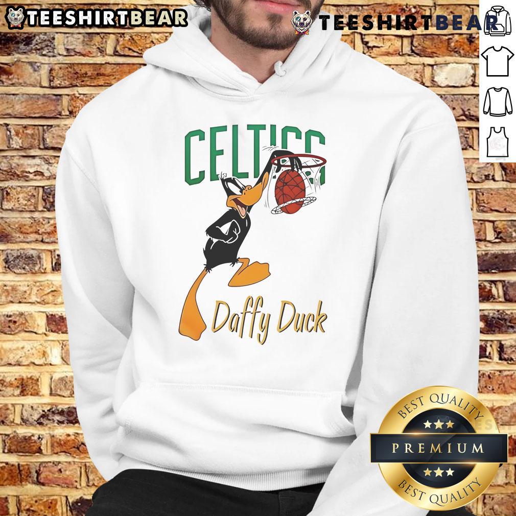 Official Boston Celtics Daffy Duck Dunk Hoodie Official Boston Celtics Daffy Duck Dunk Hoodie featuring vibrant graphics and team colors, perfect for fans and collectors.