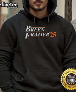 Official Breen Frazier 25 Hoodie in navy blue with bold lettering, perfect for fans and casual wear.