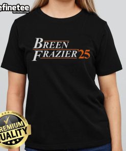 Official Breen Frazier 25 Ladies Tee featuring a stylish design perfect for fans and casual wear.