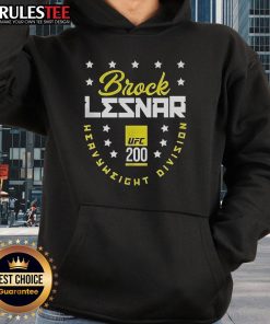 Alt Text: Official Brock Lesnar UFC 200 Heavyweight Division Hoodie featuring bold graphics and a comfortable fit for fans.