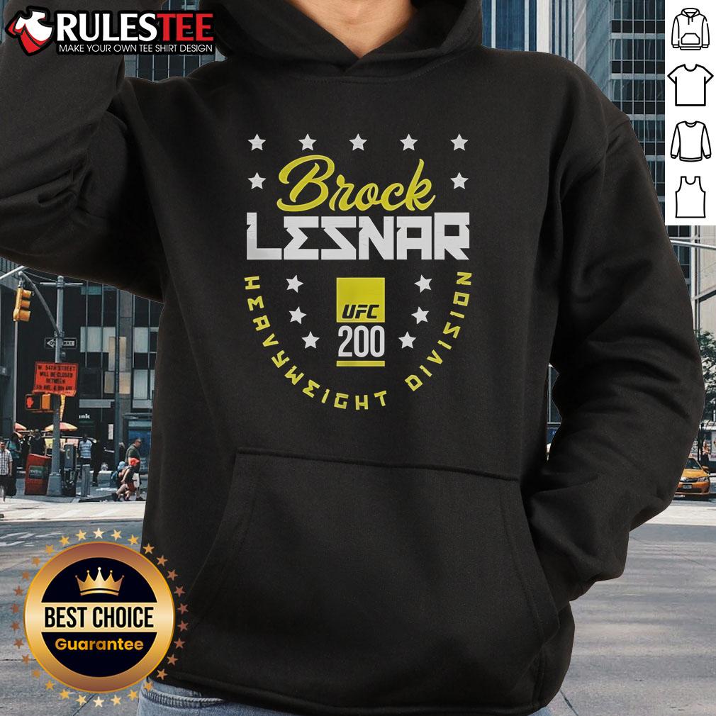 Official Brock Lesnar Ufc 200 Heavyweight Division Hoodie Alt Text: Official Brock Lesnar UFC 200 Heavyweight Division Hoodie featuring bold graphics and a comfortable fit for fans.