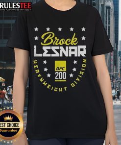 Official Brock Lesnar UFC 200 Heavyweight Division Ladies Tee featuring bold graphics and comfortable fit for fans.