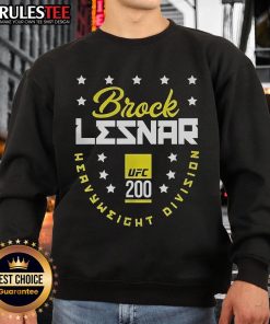 Official Brock Lesnar UFC 200 Heavyweight Division sweatshirt featuring bold graphics and comfortable fit for fans.