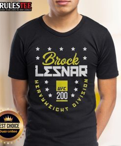 Official Brock Lesnar UFC 200 Heavyweight Division T-Shirt featuring bold graphics and a comfortable fit for fans.