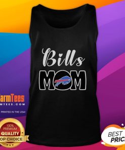 Official Buffalo Bills Mom Tank Top featuring team colors and logo, perfect for game days and supporting your favorite team.