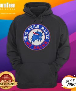 Official Buffalo Bills hoodie featuring 'This Team Makes Me Drink' slogan, perfect for fans showing team spirit.