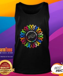 Official Buffalo Bills cancer sucks tank top in vibrant colors, supporting cancer awareness and team spirit.