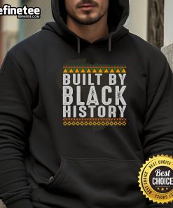 Official Built By Black History Africa Map Hoodie featuring a vibrant map design celebrating African heritage.