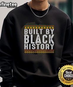 Alt Text: Official Built By Black History Africa Map Sweatshirt showcasing a vibrant map design celebrating African heritage.
