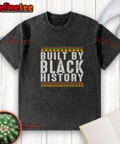 Alt Text: Official Built By Black History Africa Map Washed T-Shirt showcasing a vibrant graphic of Africa's map on soft fabric.