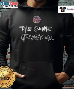 Alt Text: Official Caitlin Clark Indiana Fever hoodie featuring The Game Grows On design for fans and supporters.