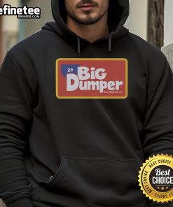 Alt Text: Official Cal Raleigh Big Dumper Dugout House logo on a Cal Raleigh hoodie, perfect for fans and collectors.