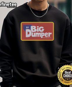 Alt Text: Official Cal Raleigh Big Dumper Dugout House logo on a stylish sweatshirt, perfect for fans and collectors.
