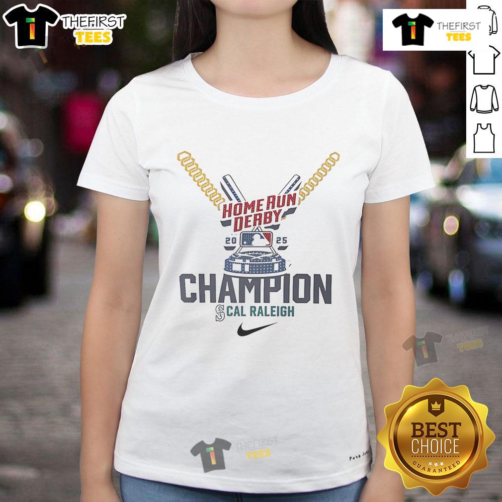 Official Cal Raleigh Seattle Mariners Home Run Derby Champion Ladies Tee Official Cal Raleigh Seattle Mariners Home Run Derby Champion Ladies Tee showcasing team pride and stylish design.
