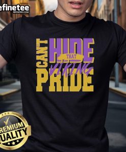 Official Can't Hide That Viking Pride T-Shirt featuring bold Viking graphics and a comfortable fit for fans.