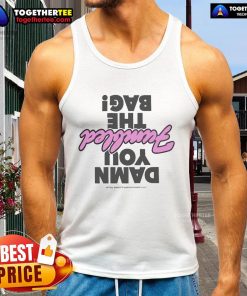 Official Charlotte Sands 'Damn You Fumbled The Bag' tank top featuring bold text design, perfect for music fans and casual wear.