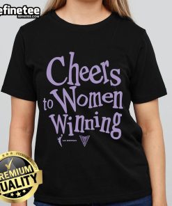 Alt Text: Official Cheers to Women Winning Golden State Valkyries Ladies Tee showcasing team spirit and empowerment.