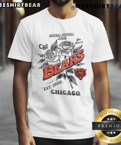 Alt Text: Official Chicago Bears T-Shirt featuring NFL logo, established 1920, perfect for fans and collectors of football memorabilia.
