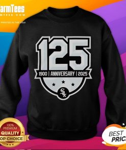 Official Chicago White Sox 125th Anniversary 1990-2025 Logo Sweatshirt showcasing team pride and history.
