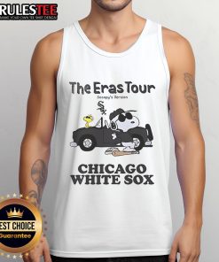 Alt Text: Official Chicago White Sox The Eras Tour Snoopy tank top featuring a stylish design and team logo for fans.