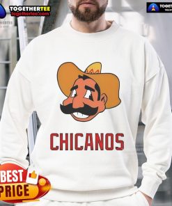 Official Chicanos Logo Parody Sweatshirt featuring a unique design, perfect for stylish streetwear fans.
