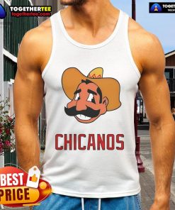 Alt Text: Chicanos Logo Parody Tank Top showcasing a creative design with vibrant colors and bold graphics, perfect for casual wear.