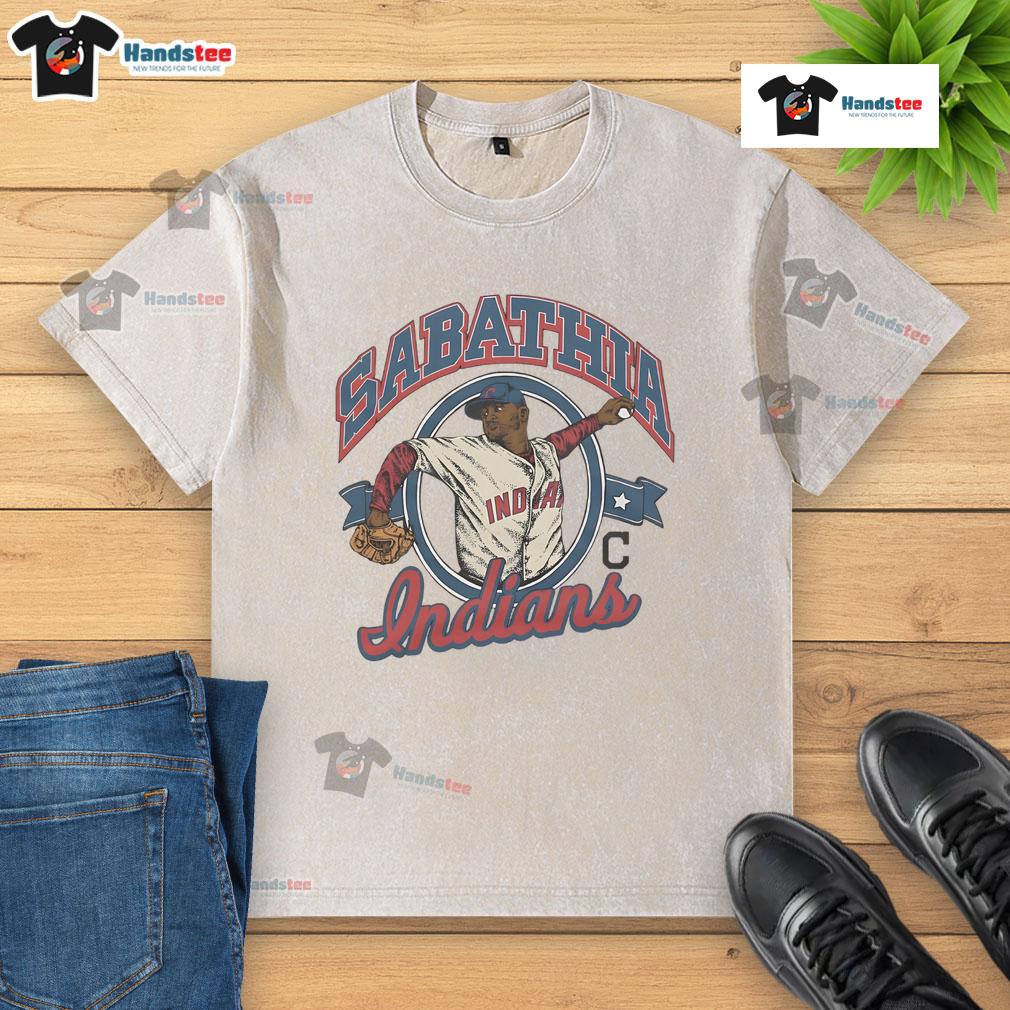 Official Cleveland Indians Cc Sabathia Washed T Shirt