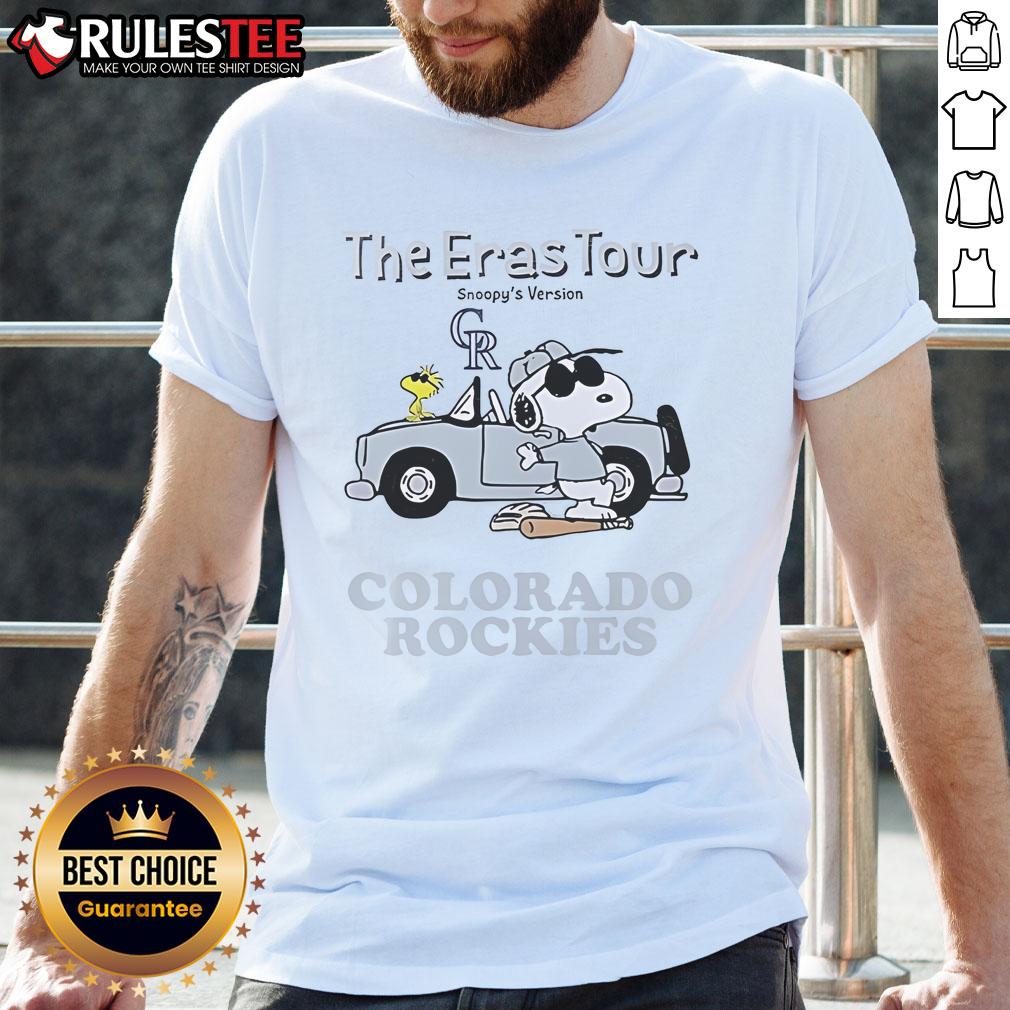 Official Colorado Rockies The Eras Tour Snoopy T Shirt Official Colorado Rockies The Eras Tour Snoopy T-Shirt featuring vibrant graphics and a comfortable fit for fans.