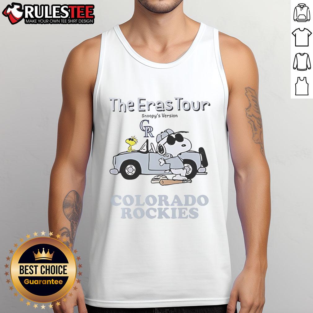 Official Colorado Rockies The Eras Tour Snoopy Tank Top Official Colorado Rockies The Eras Tour Snoopy tank top featuring vibrant graphics and a stylish design for fans.