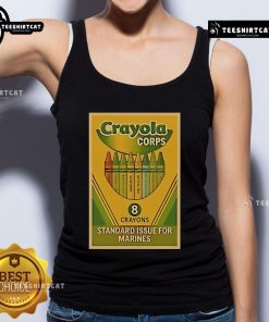 Official Crayola Corps standard issue tank top for Marines featuring vibrant colors and unique design, perfect for casual wear.