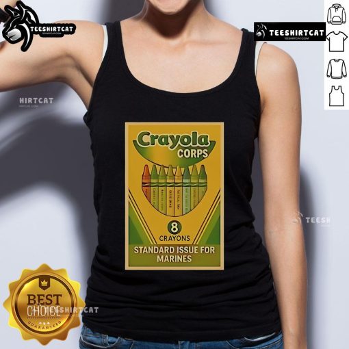 Official Crayola Corps standard issue tank top for Marines featuring vibrant colors and unique design, perfect for casual wear.