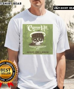 Alt Text: Official Cypress Hill Aug 31 2025 concert poster t-shirt featuring vibrant artwork for Marymoor Park, Redmond WA.