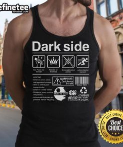 Official Dark Side Label Tank Top featuring a stylish design perfect for summer wear and a trendy casual look.