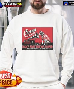 Dave Matthews Band Freedom Mortgage Pavilion concert poster sweatshirt, Camden, NJ, July 25, 2025.
